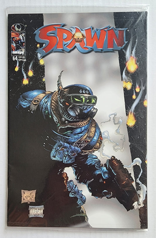 SPAWN #64 1997 (SEALED POLYBAG WITH MCFARLANE TOYS CATALOG)  IMAGE COMICS   