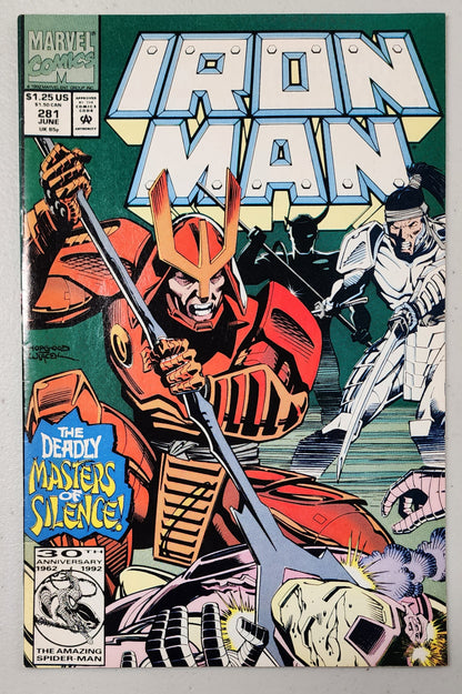 IRON MAN #281 (1ST CAMEO APP WAR MACHINE) 1992 comic book MARVEL COMICS   