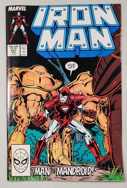 IRON MAN #227 1988 comic book MARVEL COMICS   