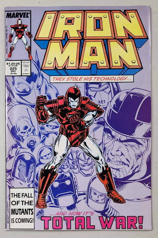 IRON MAN #225 1987 (ARMOR WARS) comic book MARVEL COMICS   