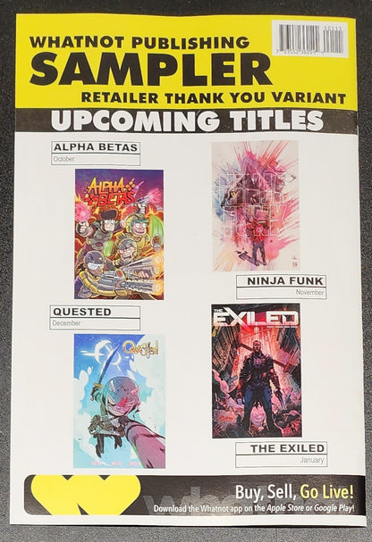 WHATNOT PUBLISHING SAMPLER #1 RETAILER THANK YOU 2022 comic book VALIANT ENTERTAINMENT LLC   