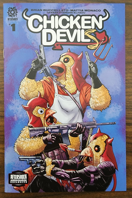 CHICKEN DEVILS #1 AFTERSHOCK AMBASSADOR EXCLUSIVE VARIANT 2022 comic book AFTERSHOCK COMICS   