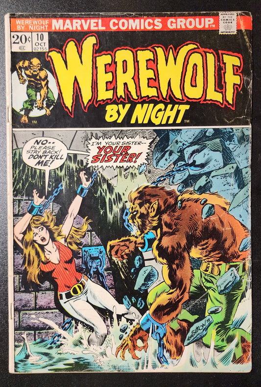 WEREWOLF BY NIGHT #10 1973 Werewolf by Night MARVEL COMICS   