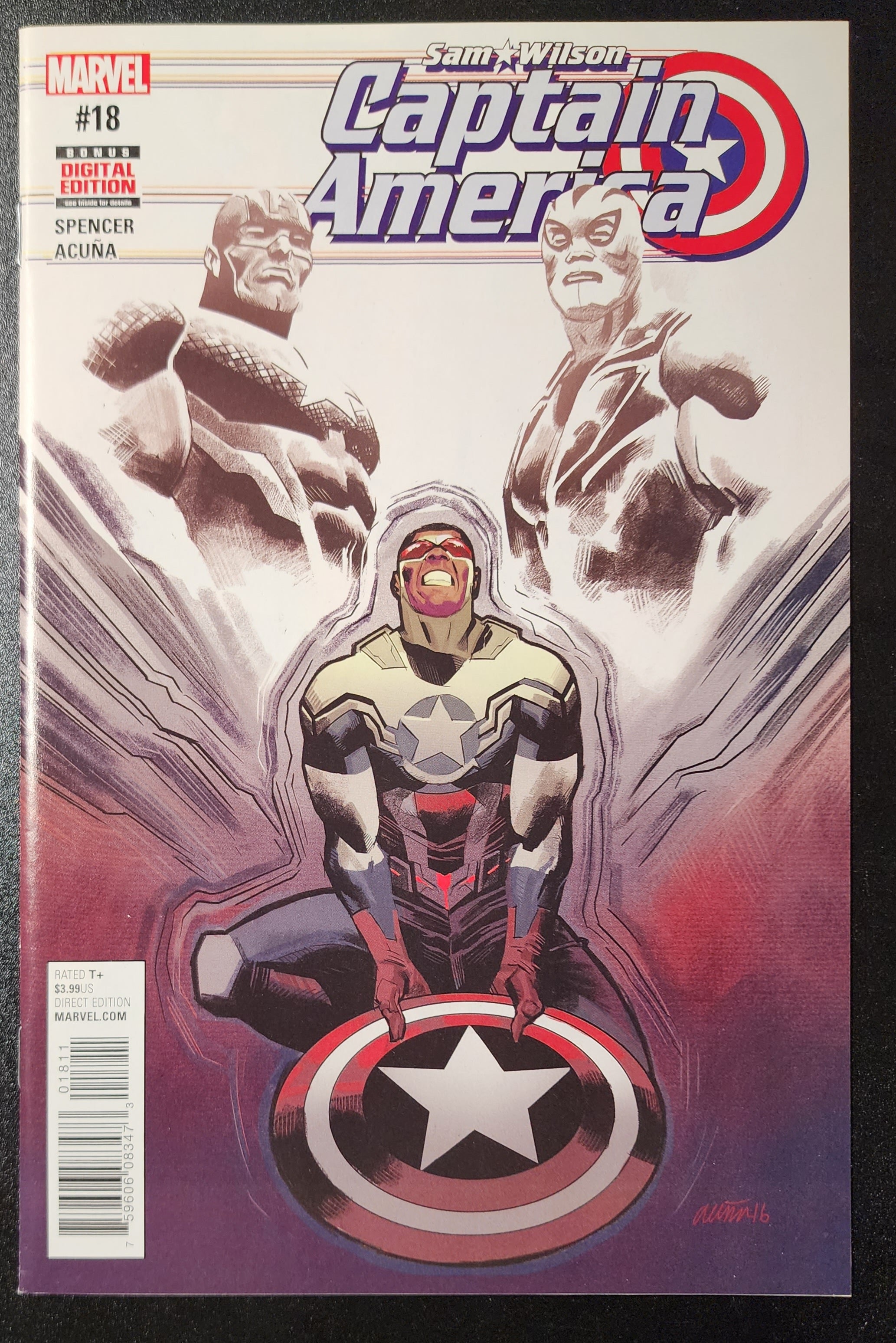 CAPTAIN AMERICA SAM WILSON #18 (1ST APP RAYSHAUN LUCAS PATRIOT) 2017 ...