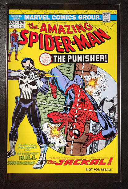 AMAZING SPIDER-MAN #129 REPRINT INCLUDED WITH PUNISHER MARVEL LEGENDS ACTION FIGURE TOY BIZ (1ST APP PUNISHER) 2004 Spider-Man MARVEL COMICS   