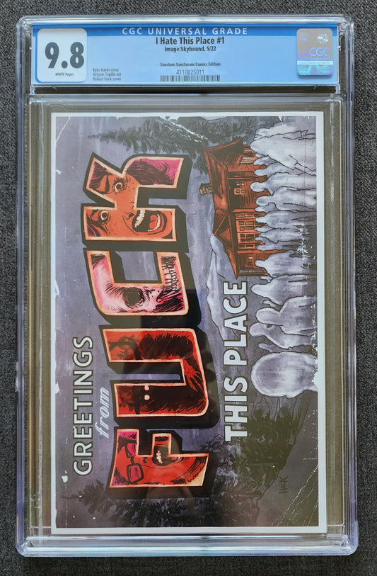 9.8 CGC I HATE THIS PLACE (F* THIS PLACE) #1 SSCO HACK VARIANT [4110025011]