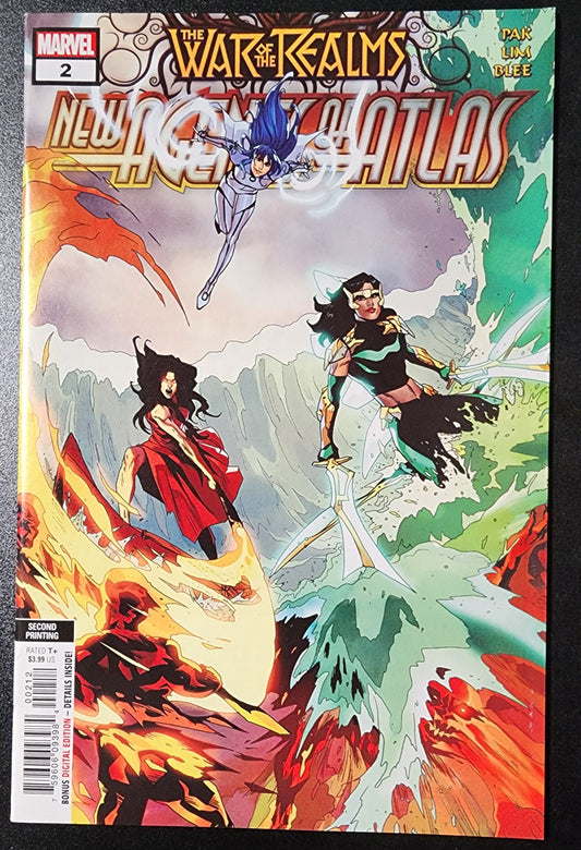 WAR OF THE REALMS NEW AGENTS OF ATLAS #2 2ND PRINT VARIANT (1ST APP SWORD MASTER) 2019 *DMG*