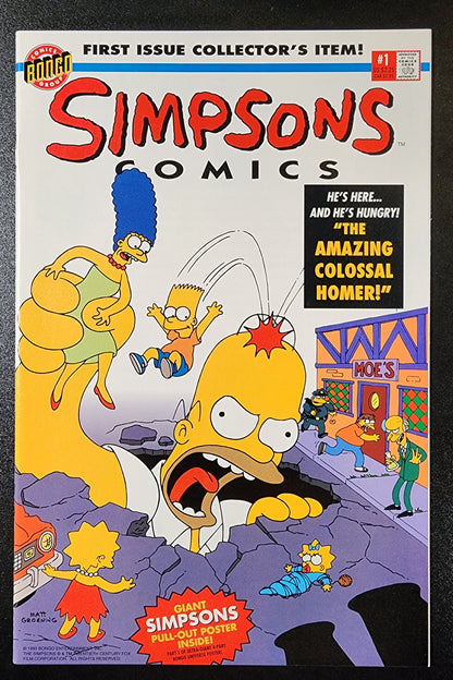 SIMPSON COMICS #1 1993 Harley Quinn BONGO COMICS   
