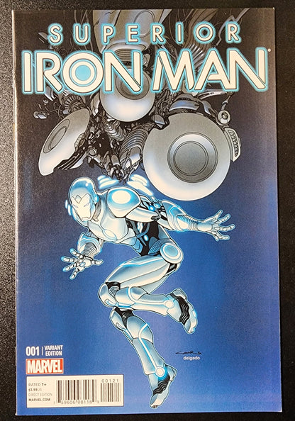 SUPERIOR IRON MAN #1 CINAR 1:25 VARIANT 2015 comic book MARVEL COMICS   