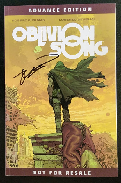 OBLIVION SONG ADVANCE EDITION SIGNED BY ROBERT KIRKMAN  IMAGE COMICS   