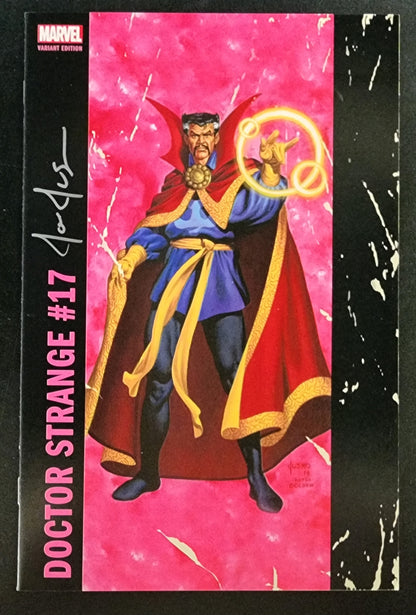 DOCTOR STRANGE #17 CORNER BOX VARIANT SIGNED BY JOE JUSKO 2017 Doctor Strange MARVEL COMICS   