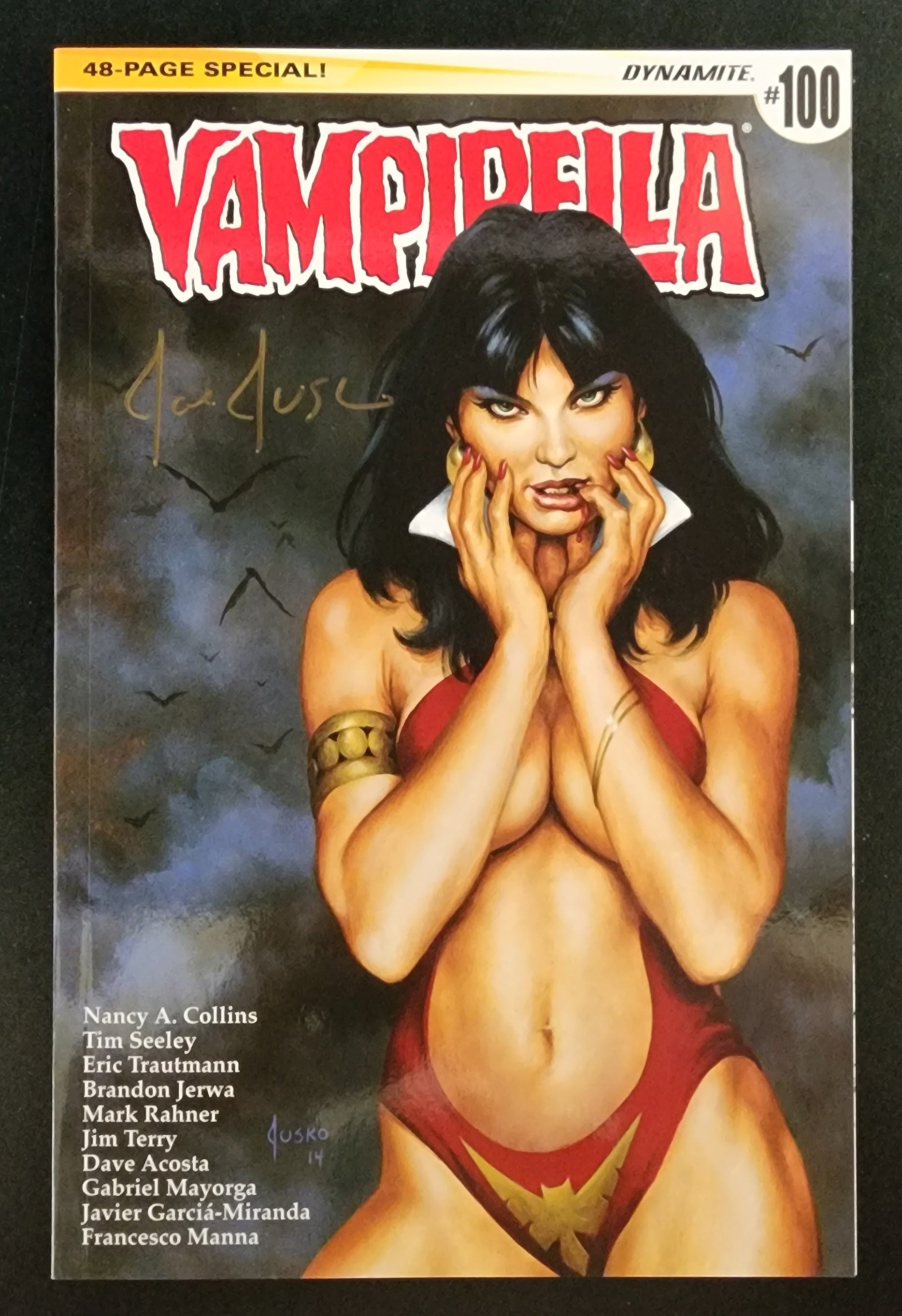 VAMPIRELLA #100 SIGNED BY JOE JUSKO 2015 Vampirella DYNAMITE   