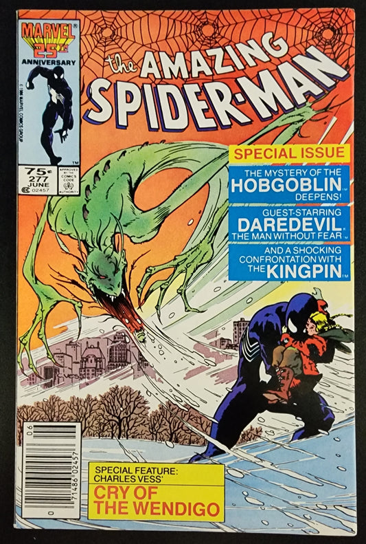 AMAZING SPIDER-MAN #277 NEWSSTAND 1986 Spider-Man MARVEL COMICS   