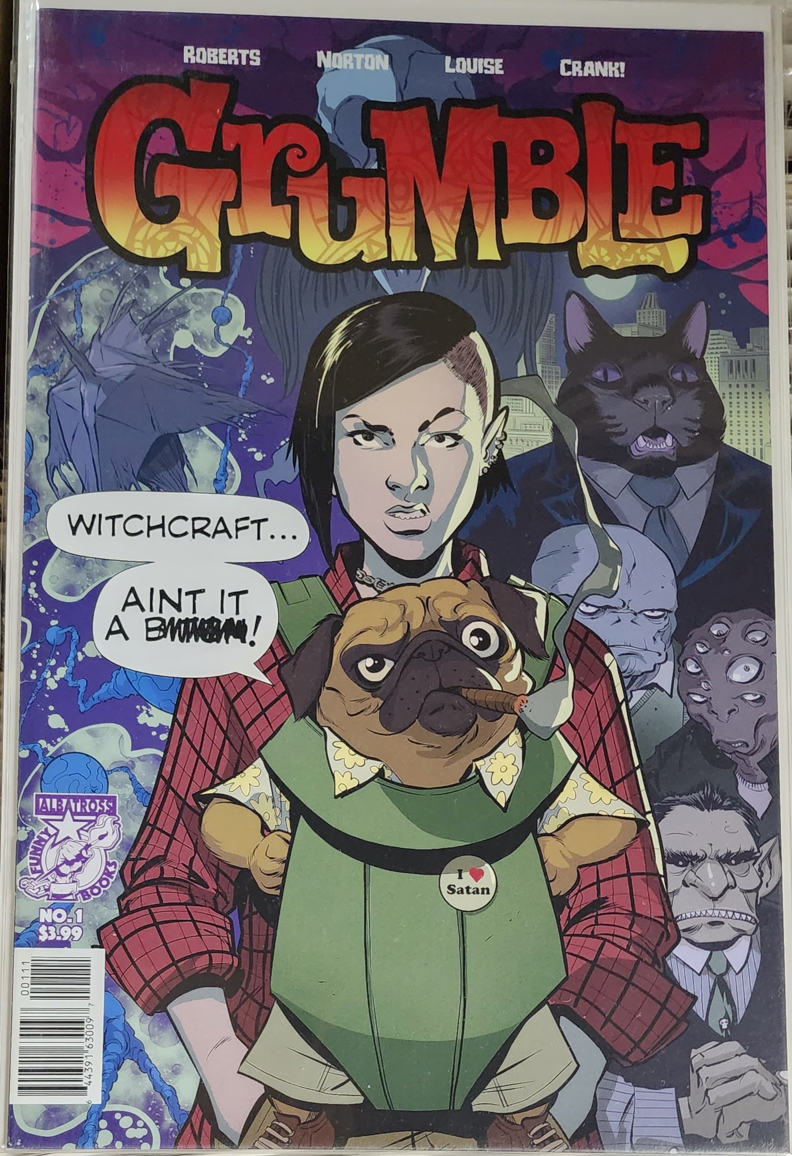 GRUMBLE #1 CVR A MIKE NORTON "WITCHCRAFT" WORLD BUBBLE SECRET CHASE VARIANT 2018  IMAGE COMICS   