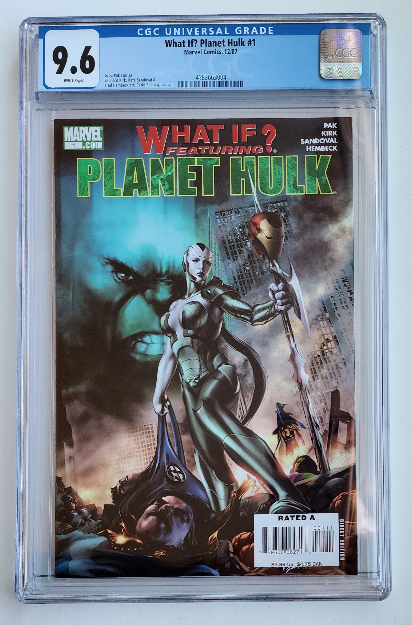 9.6 CGC What If?  Planet Hulk #1 (1st Cameo Skaar) 2007 [4183663004] CGC CGC   