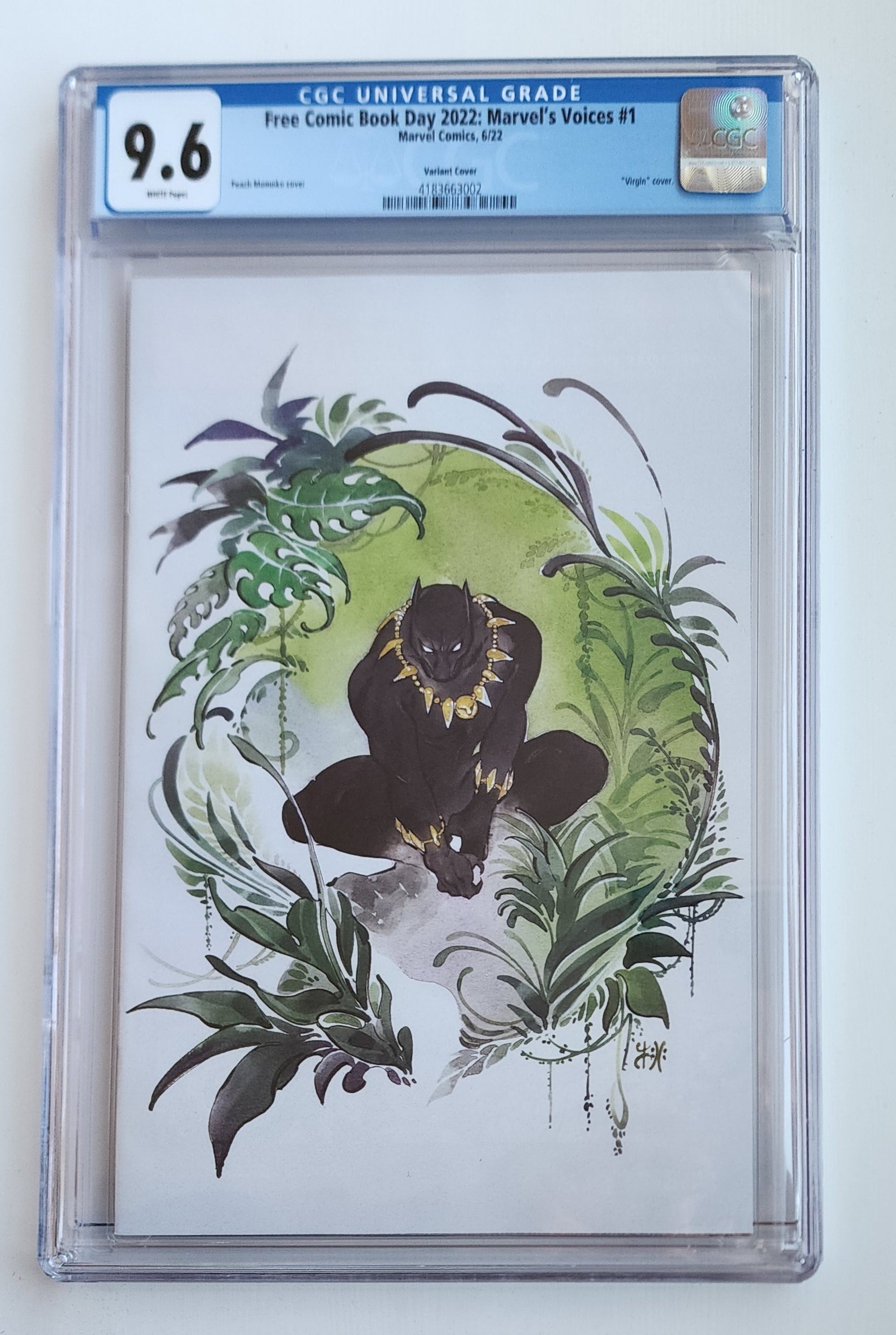 9.6 CGC FREE COMIC BOOK DAY FCBD MARVELS VOICES #1 MOMOKO 1:1000 VIRGIN VARIANT 2022 (1ST APP BRIELLE BLOODLINE) [4183663002] Black Panther MARVEL COMICS   