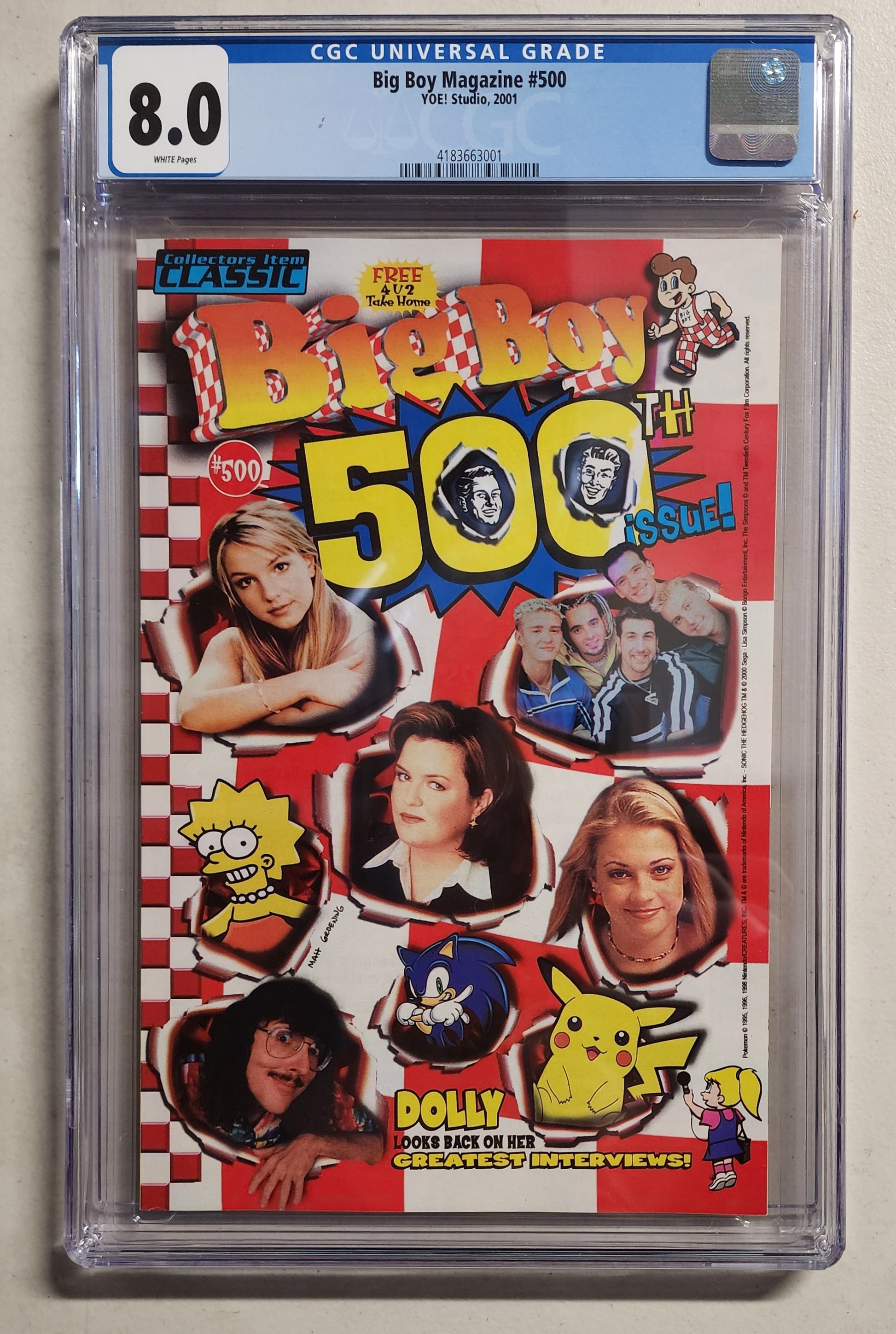 8.0 CGC BIG BOY MAGAZINE #500 2001 [4183663001] comic book YOE! STUDIOS   