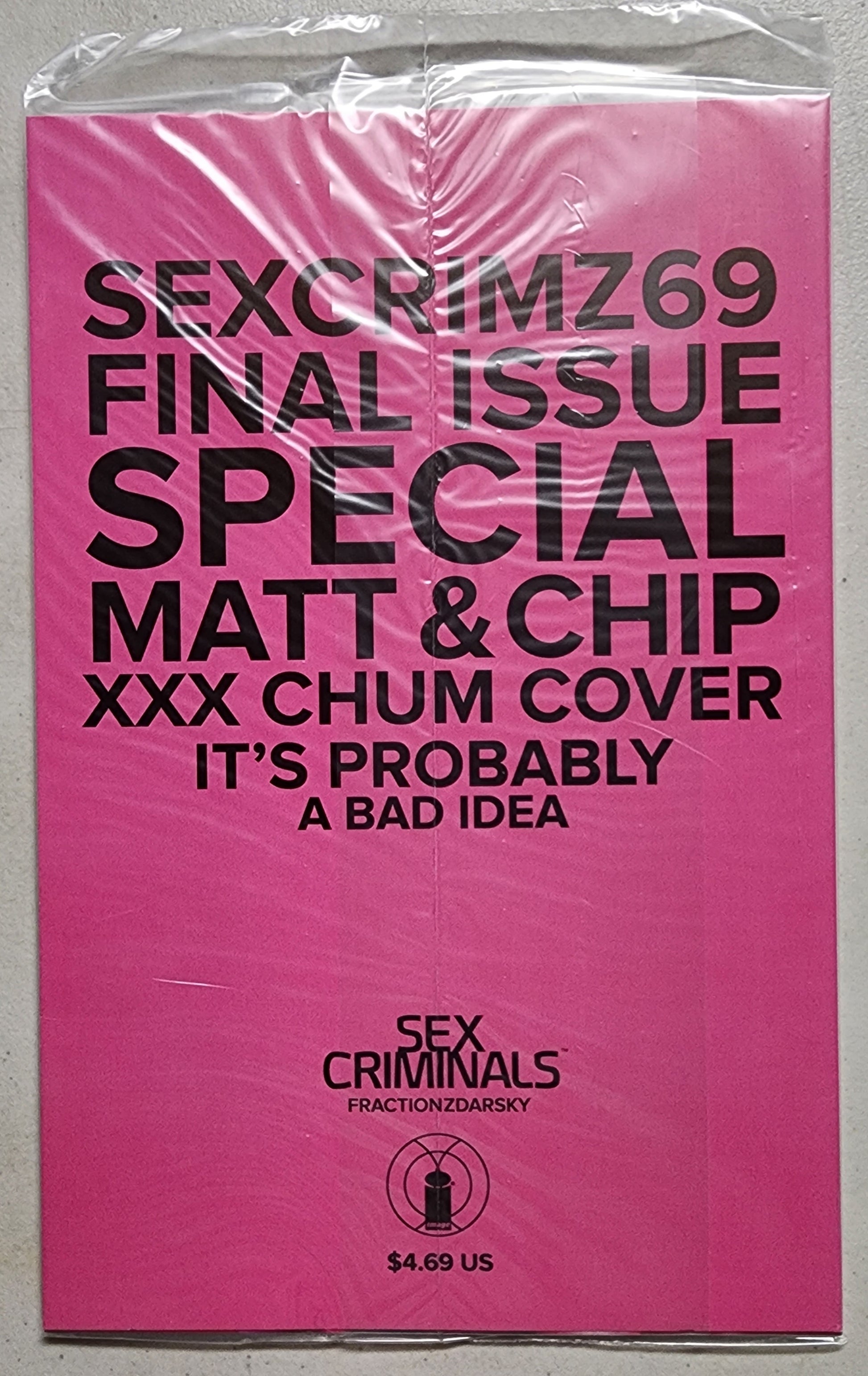 SEX CRIMINALS #69 XXX PHOTO CHUM SEALED POLYBAGGED VARIANT 2020