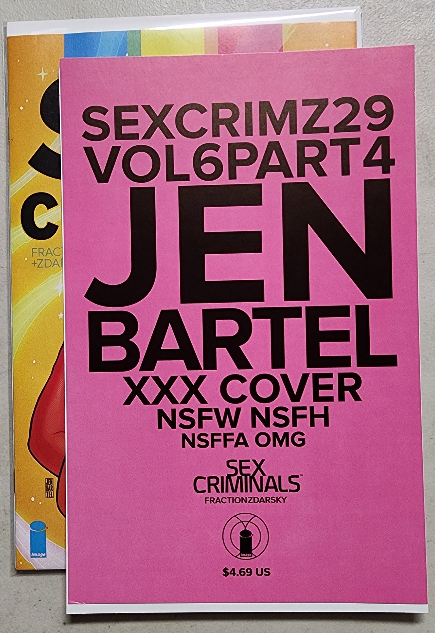SEX CRIMINALS #29 XXX JEN BARTEL OPEN POLYBAGGED VARIANT 2020 COMIC BOOK IMAGE COMICS   