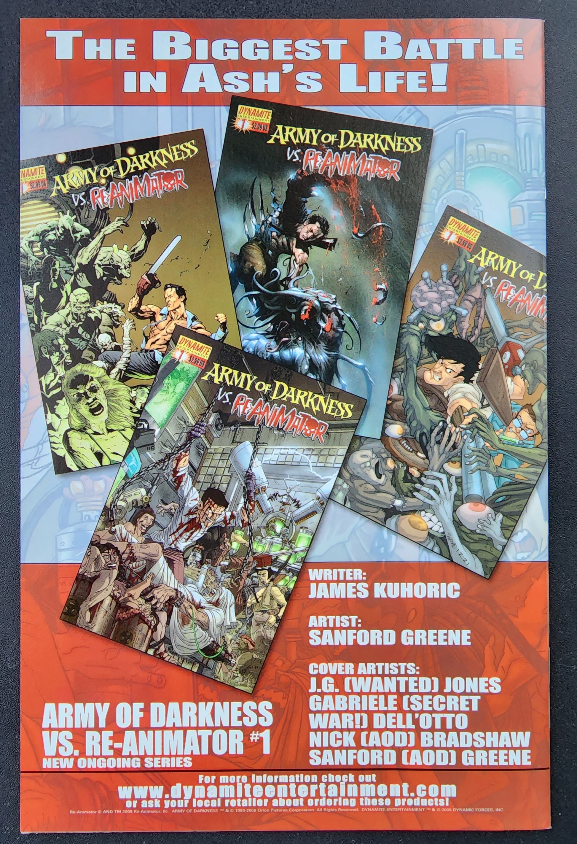 MONSTER WAR TOMB RAIDER VS WOLF MEN #2 VARIANT 2005 [SD01] COMIC BOOK IMAGE COMICS   