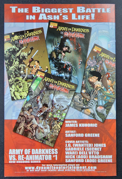 MONSTER WAR TOMB RAIDER VS WOLF MEN #2 VARIANT 2005 [SD01] COMIC BOOK IMAGE COMICS   