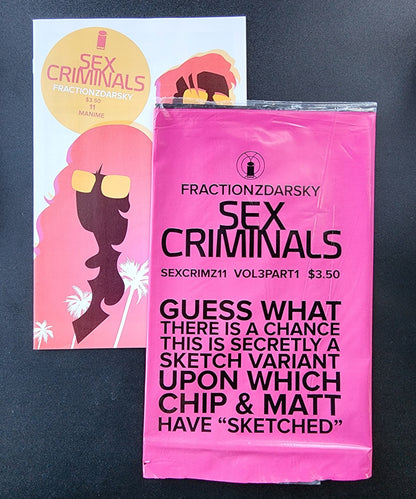 SEX CRIMINALS #11 OPEN POLYBAGGED 2015 COMIC BOOK IMAGE COMICS   