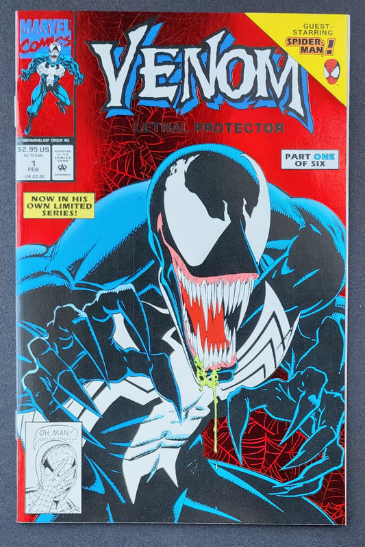 VENOM LETHAL PROTECTOR #1 RED FOIL 1993 Venom MARVEL COMICS   