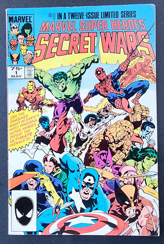 MARVEL SUPER HEROES SECRET WARS #1 (1ST APP BEYONDER) 2ND PRINT VARIANT