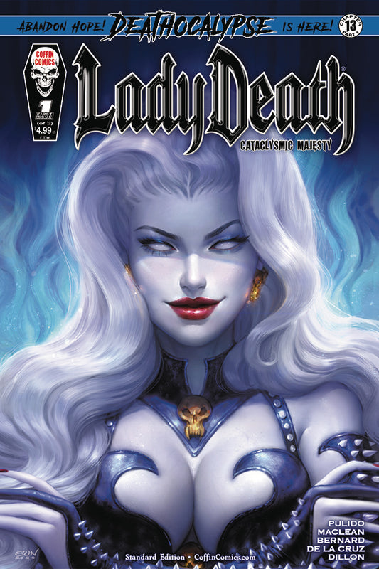 LADY DEATH CATACLYSMIC MAJESTY #1 (OF 2) CVR A  KHAMUNAKI 2022 Lady Death COFFIN COMICS   
