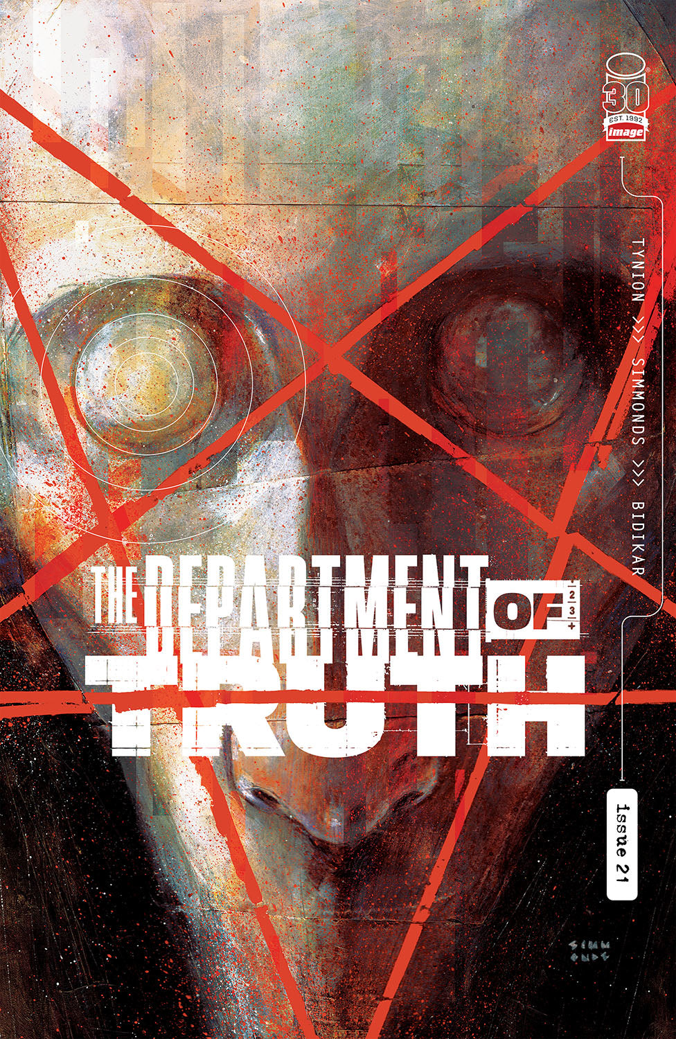 DEPARTMENT OF TRUTH #21 CVR A SIMMONDS (MR) 2022 Department of Truth IMAGE COMICS   