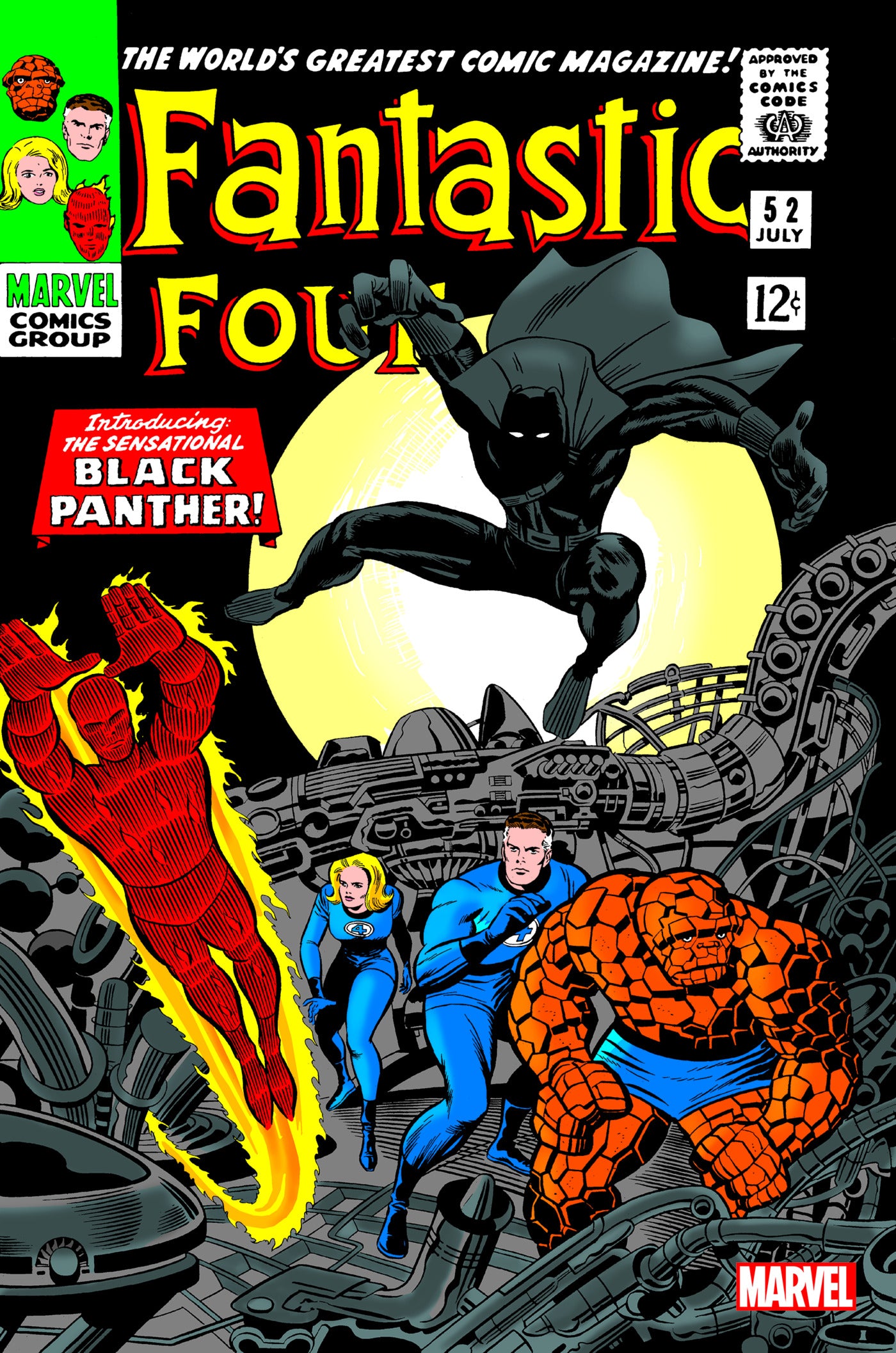 FANTASTIC FOUR #52 FACSIMILE EDITION 2022 (1ST APP BLACK PANTHER) Fantastic Four MARVEL PRH   