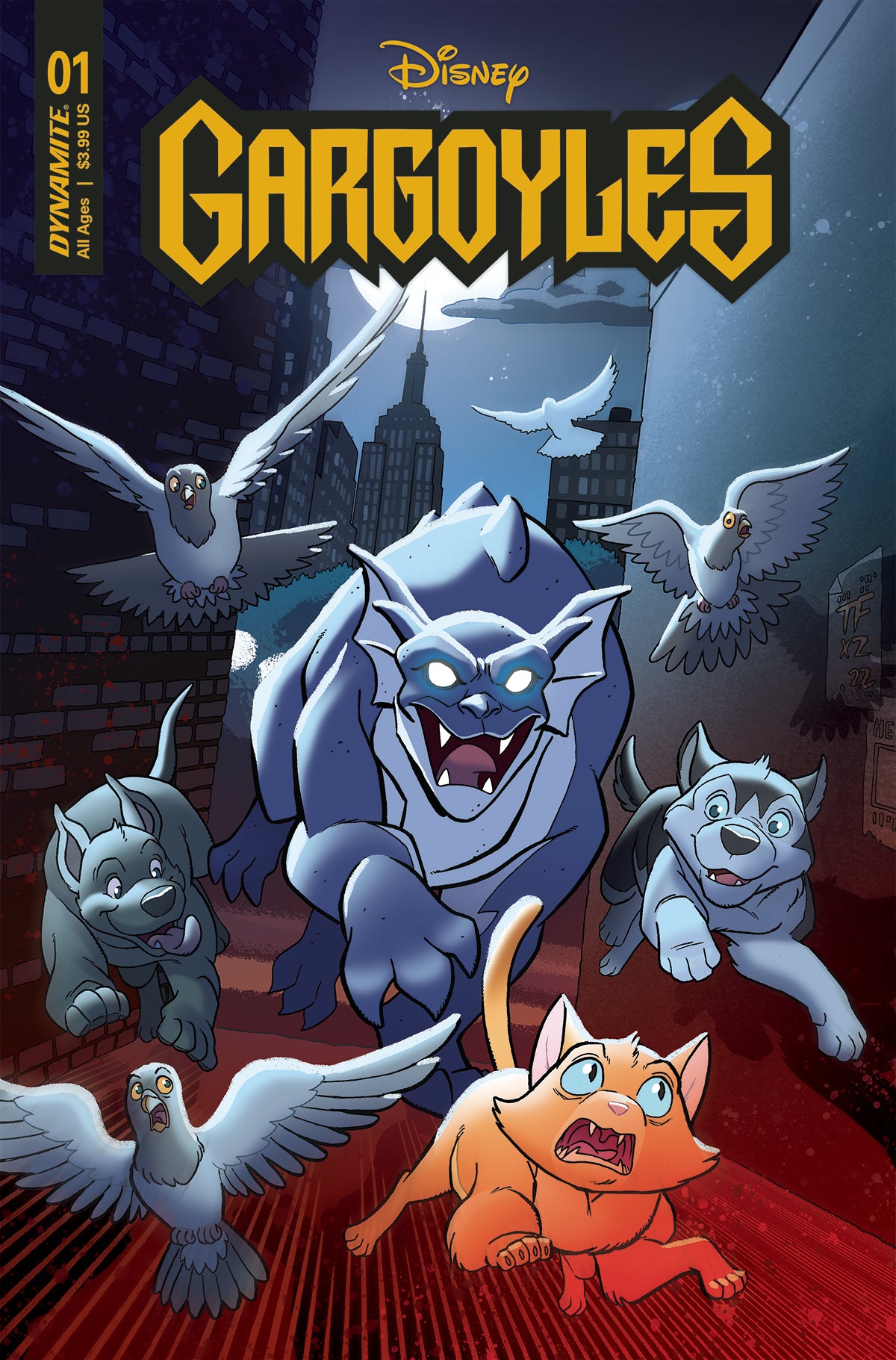 GARGOYLES #1 CVR F FLEECS VARIANT 2022 Gargoyles DYNAMITE   