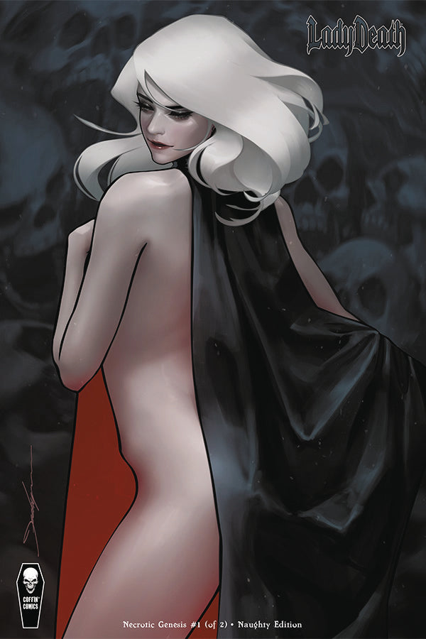 LADY DEATH NECROTIC GENESIS #1 (OF 2) CVR D NAUGHTY JEEHYUNG LEE 2023 Lady Death COFFIN COMICS   