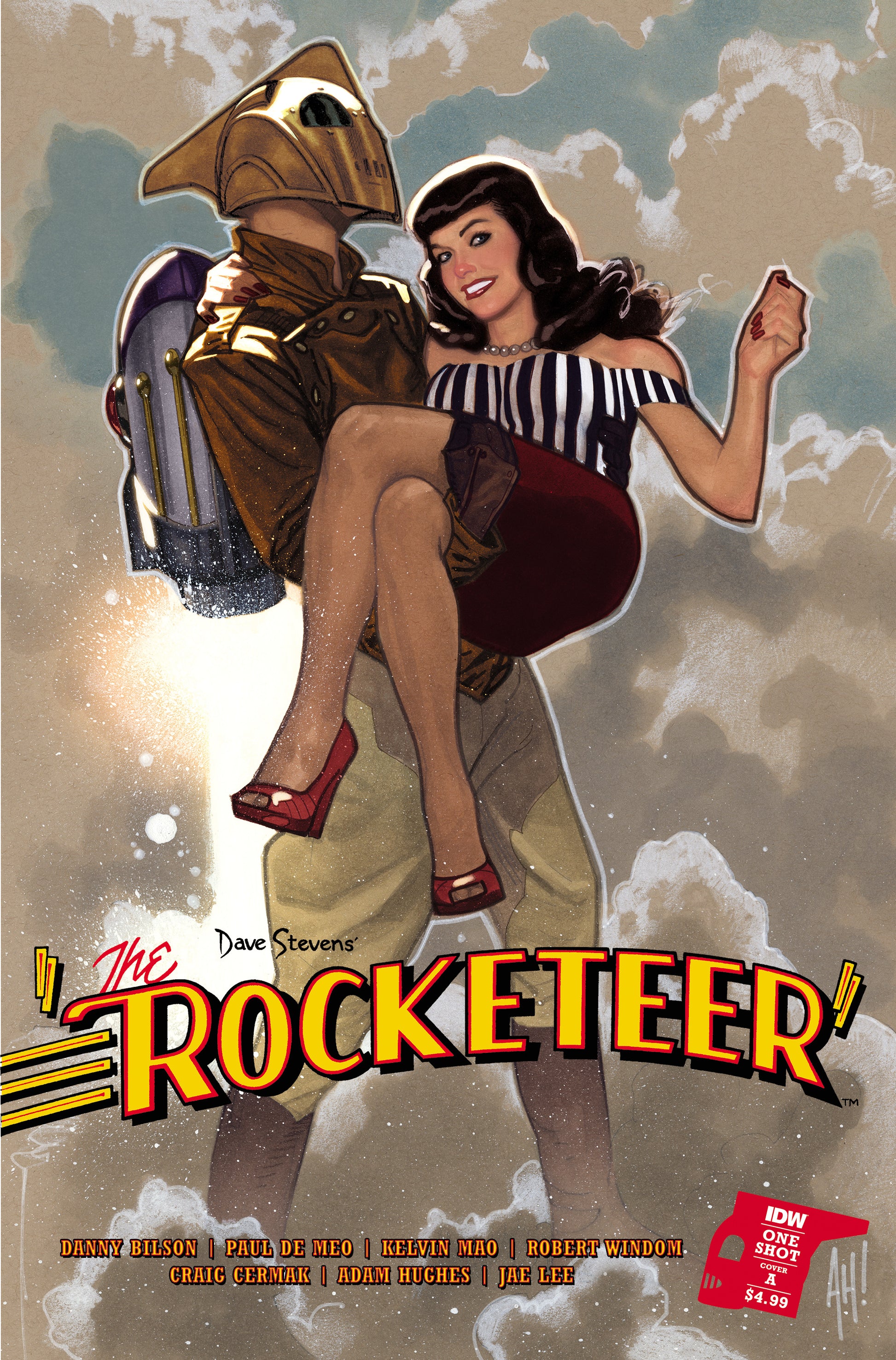 ROCKETEER CVR A ADAM HUGHES 2023 Rocketeer IDW PUBLISHING   