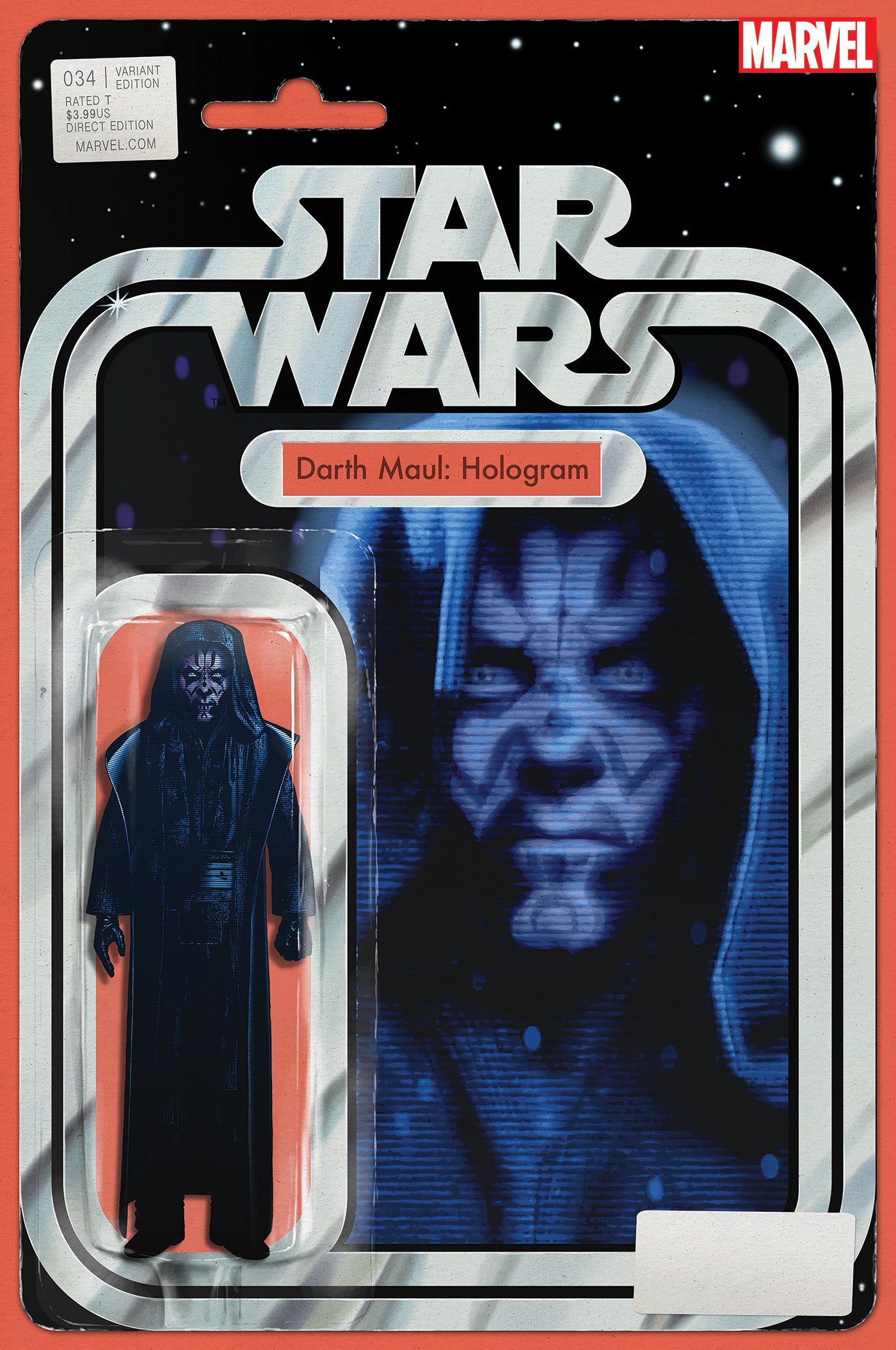 STAR WARS #34 CHRISTOPHER ACTION FIGURE VARIANT (1ST APP OF GRETTA AND DR CUATA) 2023 Star Wars MARVEL COMICS   