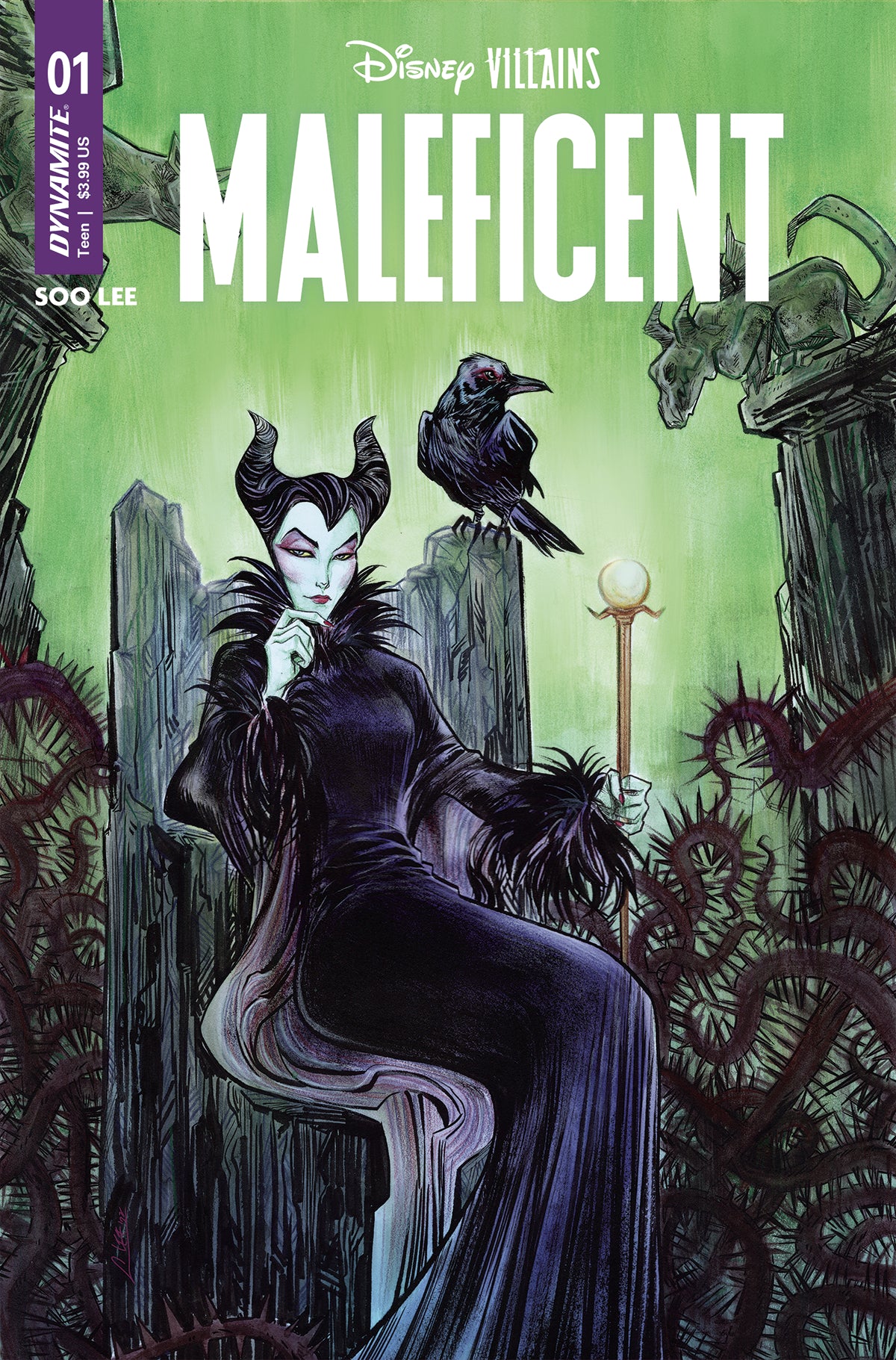 DISNEY VILLAINS MALEFICENT #1 CVR B SOO LEE 2023 Disney DYNAMITE   