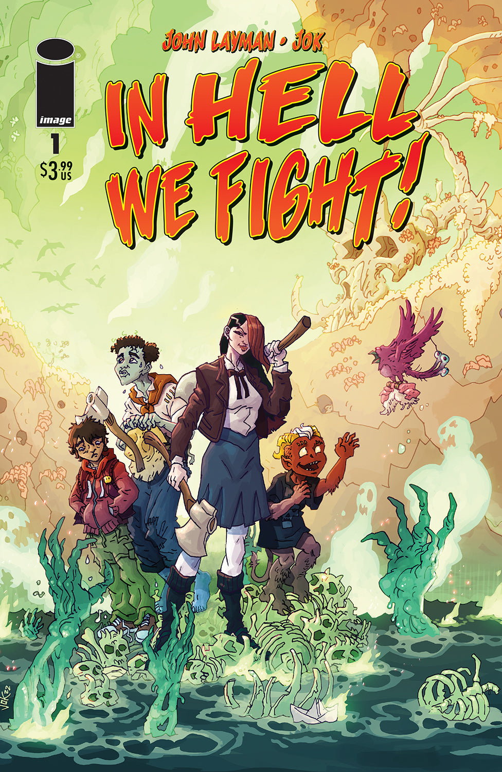 IN HELL WE FIGHT #1 CVR A JOK 2023  IMAGE COMICS   