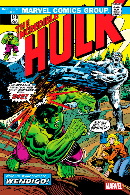 INCREDIBLE HULK #180 FACSIMILE EDITION [NEW PRINTING] 2023 Incredible Hulk MARVEL COMICS   