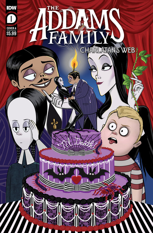 ADDAMS FAMILY CHARLATANS WEB #1 CVR A FLORES 2023 Addams Family IDW-PRH   