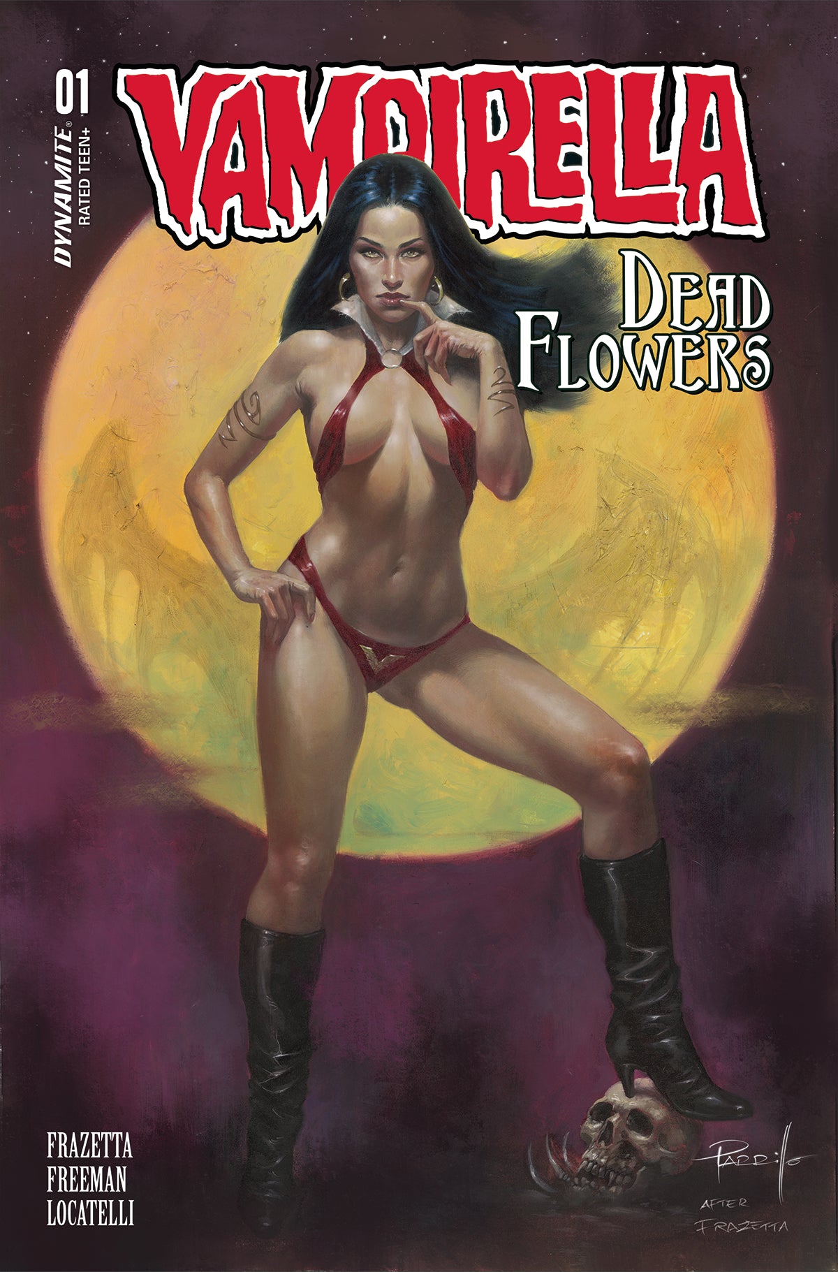 VAMPIRELLA DEAD FLOWERS #1 (OF 4) CVR A PARRILLO 2023 Vampirella DYNAMITE   