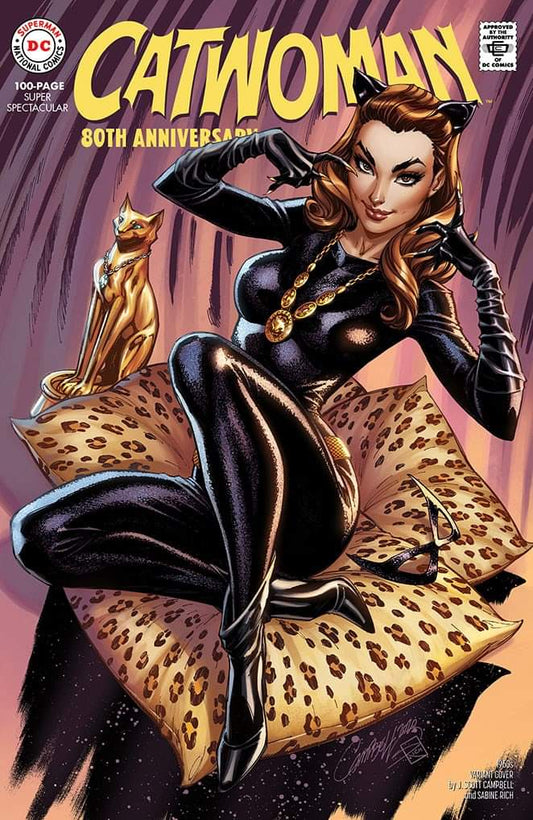 CATWOMAN 80TH ANNIVERSARY 100 PAGE SUPER SPECTACULAR #1 1960S J SCOTT CAMPBELL VARIANT 2020