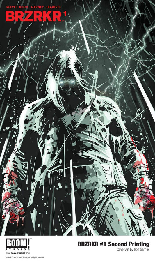 BRZRKR #1 2ND PRINT GARNEY FOIL VARIANT 2021 BRZRKR BOOM ENTERTAINMENT   