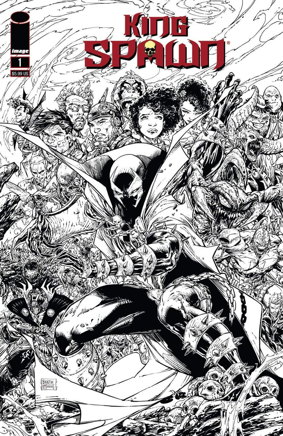 KING SPAWN #1 2ND PRINT VARIANT 2021 Spawn IMAGE COMICS