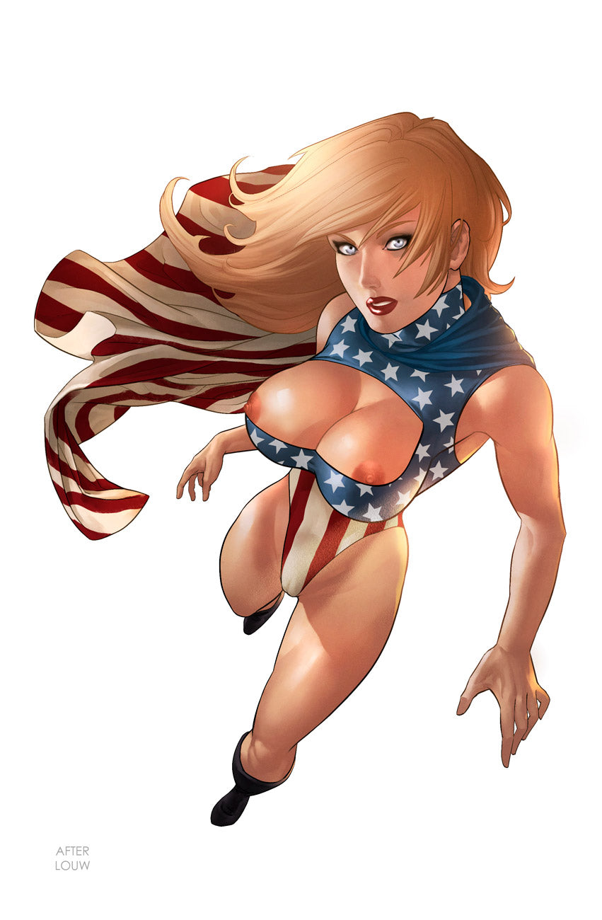 PATRIOTIKA UNITED #1 top GASTON HUGHES HOMAGE VARIANT low number 6/100!