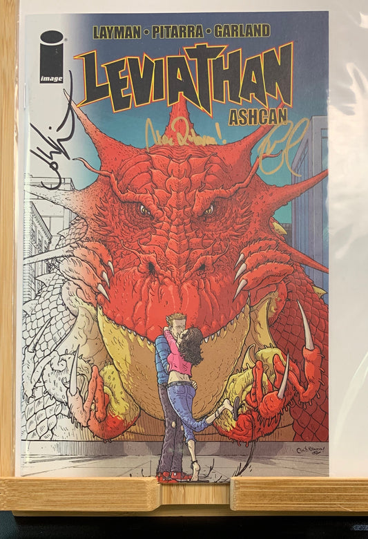 Leviathan #1 C2E2 Retailer Exclusive Ashcan Signed by Layman Pitarra Garland
