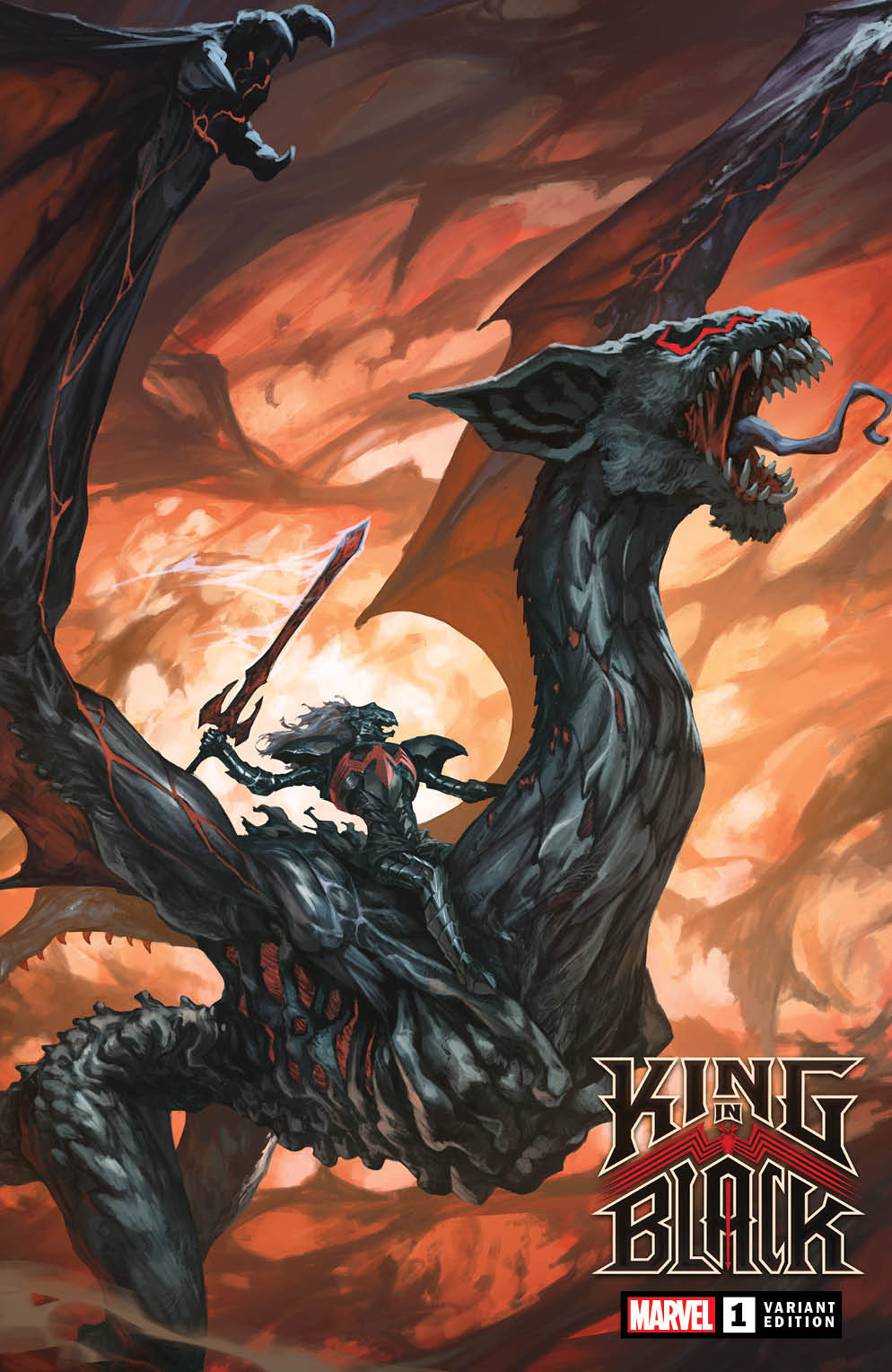 KING IN BLACK #1 SSCO SKAN SRISUWAN KNULL DRAGON VARIANT 2020 King in Black MARVEL COMICS   
