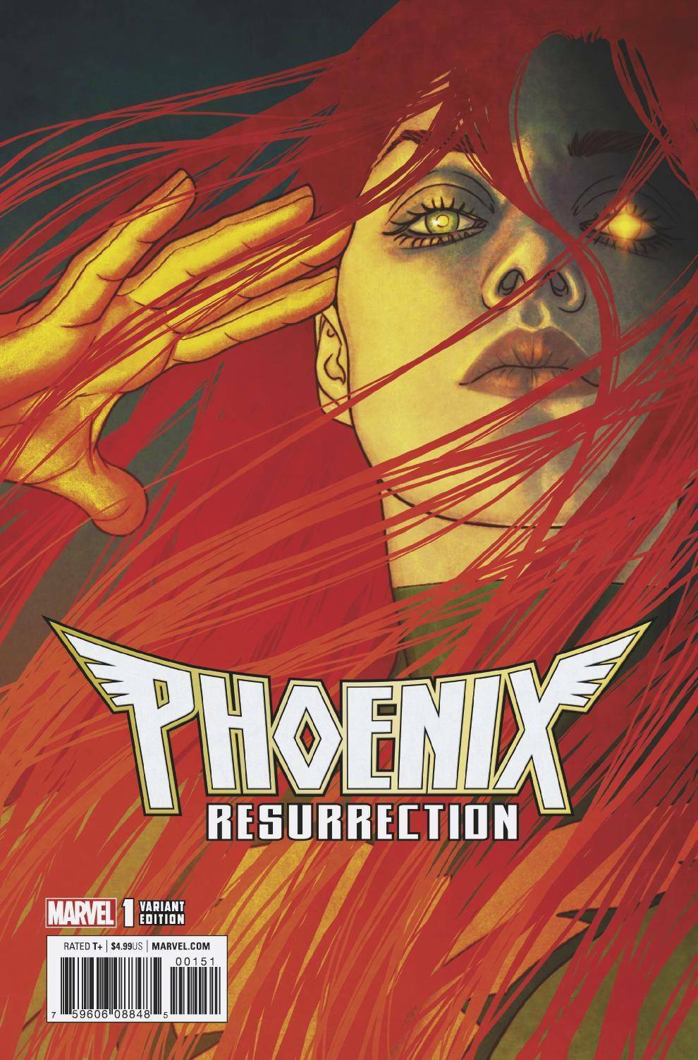 PHOENIX RESURRECTION #1 JENNY FRISON 1:25 VARIANT 2017 X-Men MARVEL COMICS   