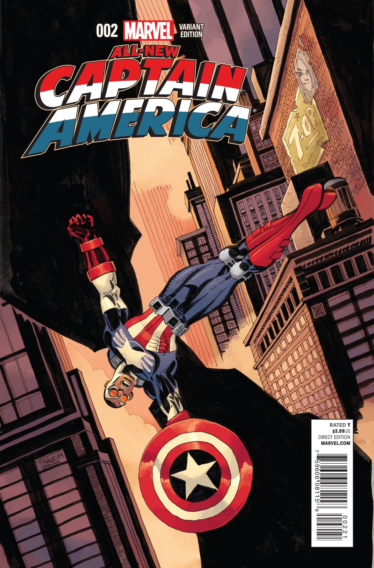 ALL NEW CAPTAIN AMERICA #2 1:25 TIM SALE VARIANT 2014 Captain America MARVEL PRH   