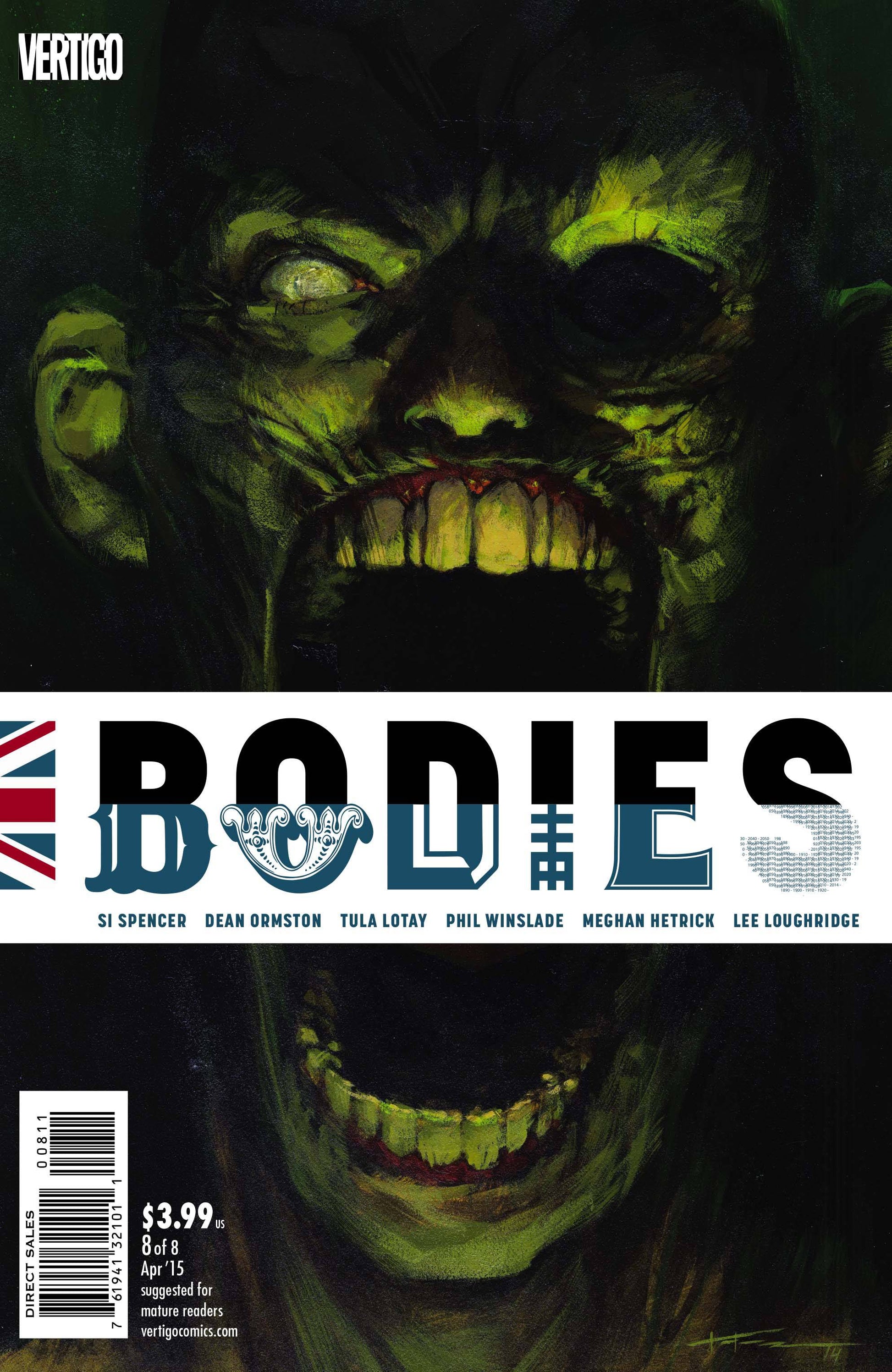 BODIES #8 (OF 8) 2015 COMIC BOOK DC COMICS   