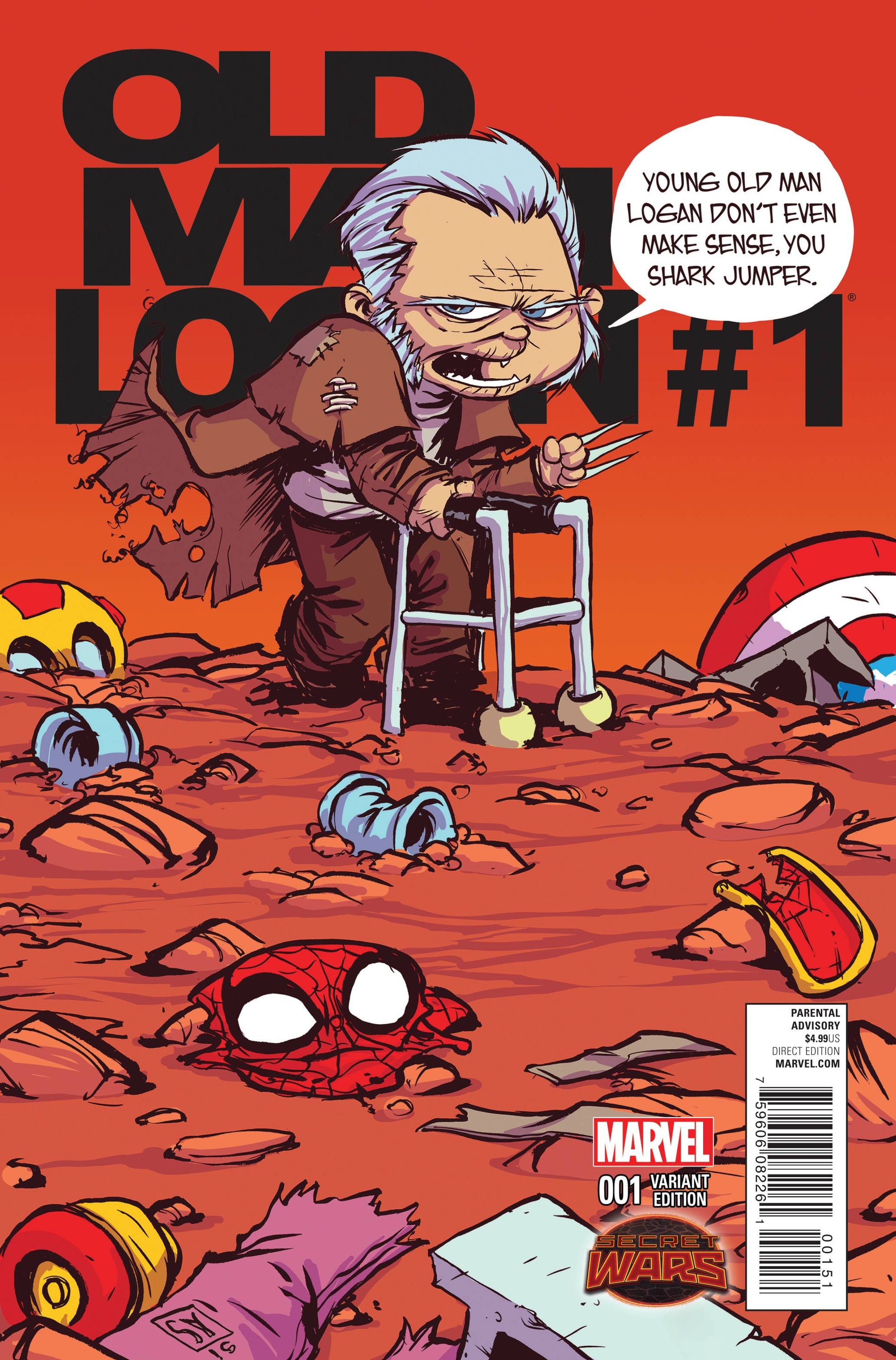 OLD MAN LOGAN #1 SKOTTIE YOUNG VARIANT 2015 Old Man Logan MARVEL COMICS